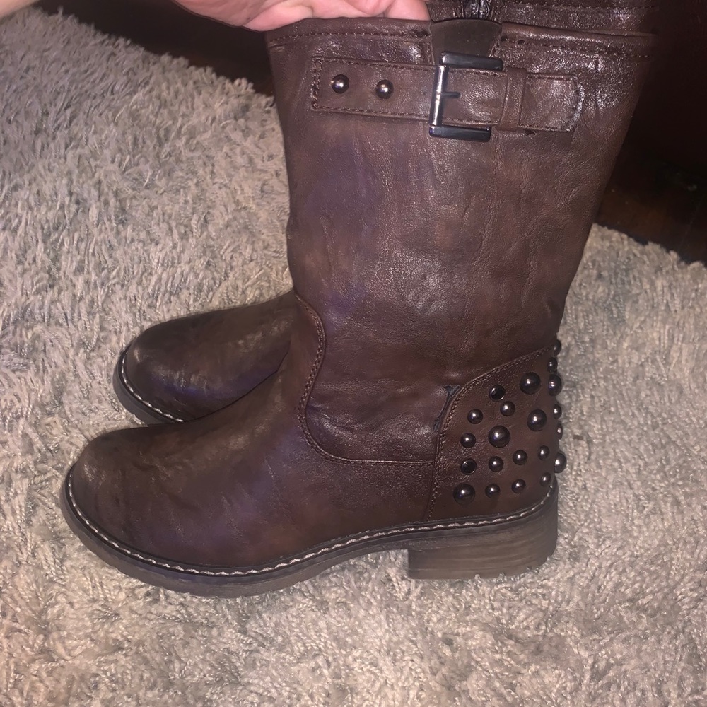 Women ankle boots rhinestones
